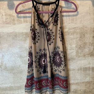 Boho chiffon tunic.